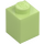 LEGO Yellowish Green Brick 1 x 1 (3005 / 30071)