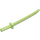 LEGO Yellowish Green Sword with Square Guard and Capped Pommel (Shamshir) (21459)