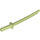 LEGO Yellowish Green Sword with Square Guard and Capped Pommel (Shamshir) (21459)